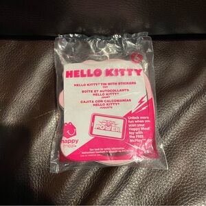 McDonald's Hello Kitty Pink Tin with Stickers